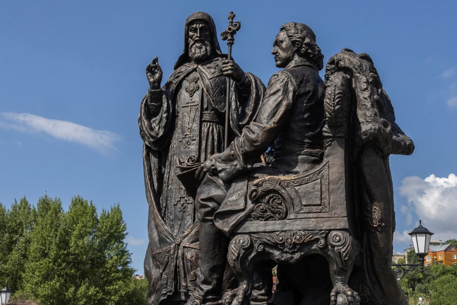 Monument to Saint Mitrophan in Voronezh